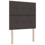 vidaXL Posteľ boxspring s matracom Tmavohnedá 90 x 200 cm Látka – Obrázok 3
