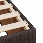 vidaXL Posteľ boxspring s matracom Tmavohnedá 90 x 200 cm Látka – Obrázok 9
