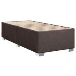 vidaXL Posteľ boxspring s matracom Tmavohnedá 90 x 200 cm Látka – Obrázok 4
