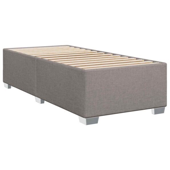 vidaXL Posteľ boxspring s matracom Sivohnedá 100 x 200 cm Látka – Obrázok 4