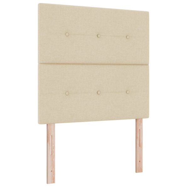vidaXL Posteľ boxspring s matracom Krémová 80 x 200 cm Látka – Obrázok 3