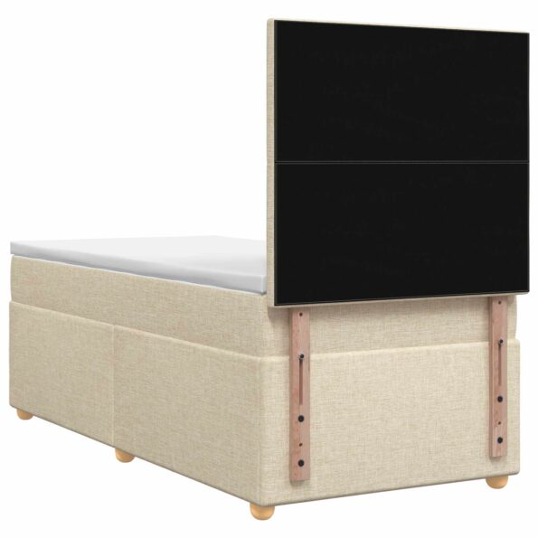 vidaXL Posteľ boxspring s matracom Krémová 80 x 200 cm Látka – Obrázok 7