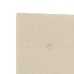vidaXL Posteľ boxspring s matracom Krémová 80 x 200 cm Látka – Obrázok 8