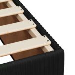 vidaXL LED boxspring posteľ s matracom Čierna 80 x 200 cm Zamat – Obrázok 9