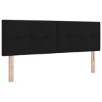 vidaXL Polohovací postel s matrací Čierna 140 x 190 cm Látka – Obrázok 3