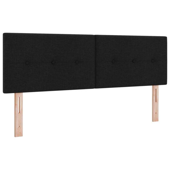 vidaXL Polohovací postel s matrací Čierna 140 x 190 cm Látka – Obrázok 3