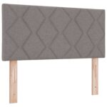 vidaXL Polohovací postel s matrací Sivohnedá 90 x 200 cm Látka – Obrázok 3