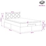 vidaXL Ottoman posteľ s matracom a LED Sivohnedá 120 x 190 cm Látka – Obrázok 12