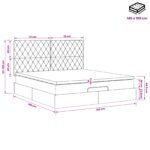 vidaXL Polohovací postel s matrací Tmavozelená 140 x 190 cm Zamat – Obrázok 11