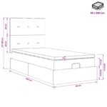 vidaXL Ottoman posteľ s matracom a LED Tmavohnedá 90 x 200 cm Látka – Obrázok 12