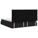 vidaXL Ottoman posteľ s matracom a LED Čierna 200 x 200 cm Látka – Obrázok 8