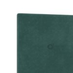 vidaXL Úložná posteľ s čelnou doskou Tmavozelená 160 x 200 cm Zamat – Obrázok 9