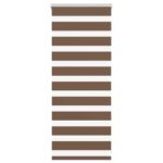 vidaXL Zebra roleta hnedá 60x100 cm šírka látky 55,9 cm polyester