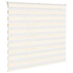 vidaXL Zebra roleta mramorová béžová 165x100 cm šírka látky 160,9 cm polyester – Obrázok 3