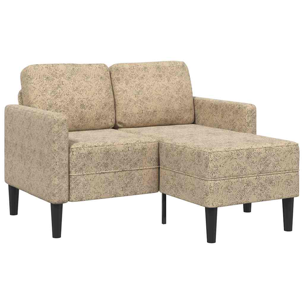 4107089_1.jpg vidaXL 2-miestna pohovka s ležadlom v tvare L, svetlosivá 125 cm, umelá koža – Obrázok 1