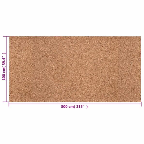 vidaXL Korková rolka Hnedá 100 x 800 x 0,8 cm Korok – Obrázok 7