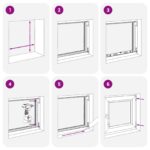 vidaXL Podkrovné okno RISOR 60 x 90 cm PVC a sklo Biela – Obrázok 11