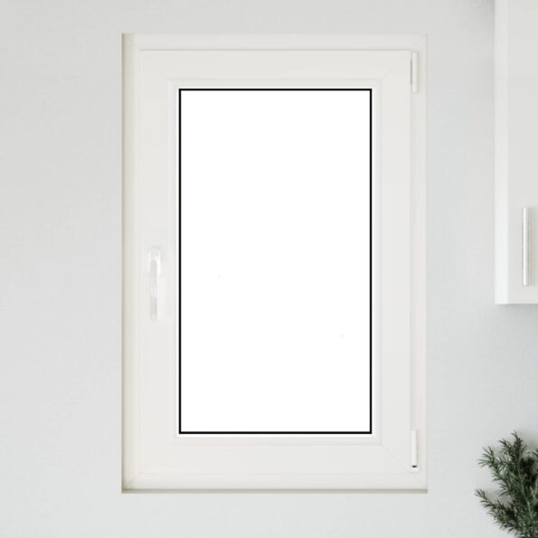 vidaXL Podkrovné okno RISOR 60 x 90 cm PVC a sklo Biela – Obrázok 3