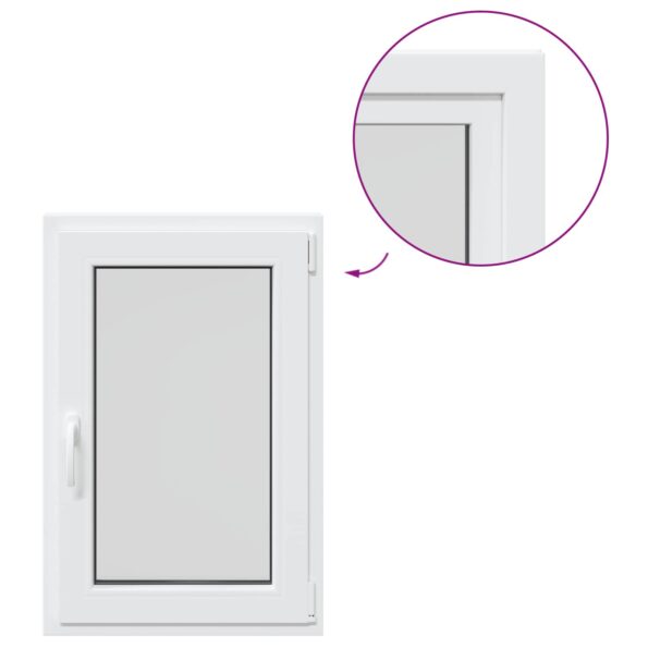 vidaXL Podkrovné okno RISOR 60 x 90 cm PVC a sklo Biela – Obrázok 8