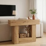 vidaXL Remeselný Dub 101 x 30 x 74 cm – Obrázok 4