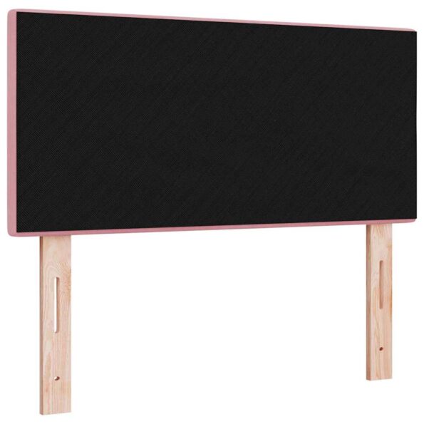 vidaXL LED hlavová doska s LED pásikmi Ružová 90 cm Zamat – Obrázok 7