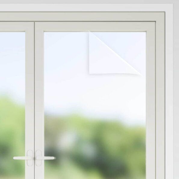 vidaXL Statická fólia na okná Frosted šedá 45 x 500 cm PVC – Obrázok 4