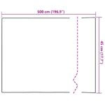 vidaXL Statická fólia na okná Frosted šedá 45 x 500 cm PVC – Obrázok 9