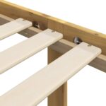 vidaXL Posteľový rám s čelom dvojlôžkový ROSTOCK Biela 200 x 200 cm – Obrázok 7
