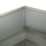 vidaXL Záhradný kvetináč Strieborná 280 x 80 x 60 cm – Obrázok 5