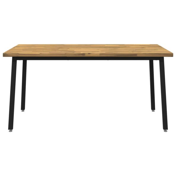 vidaXL Štvorcový jedálenský stôl 160 x 80 x 75 cm Pevné akáciové drevo – Obrázok 4