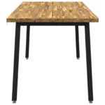 vidaXL Štvorcový jedálenský stôl 160 x 80 x 75 cm Pevné akáciové drevo – Obrázok 5