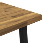 vidaXL Štvorcový jedálenský stôl 160 x 80 x 75 cm Pevné akáciové drevo – Obrázok 7
