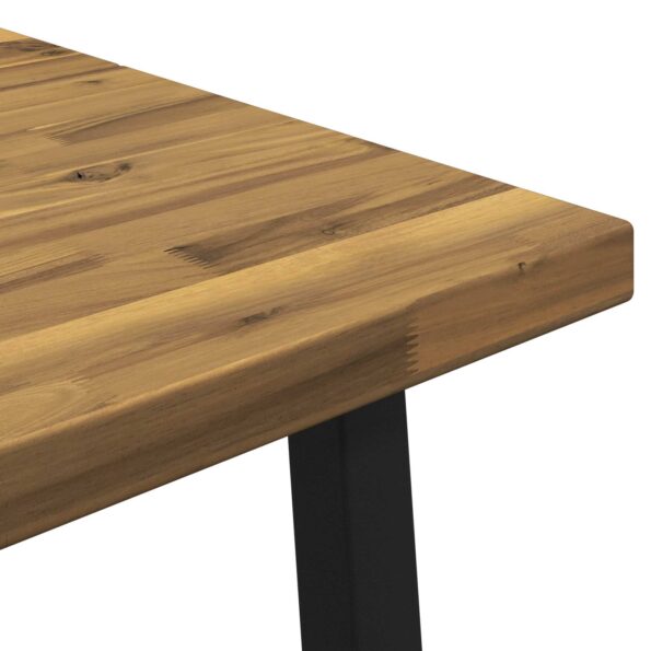 vidaXL Štvorcový jedálenský stôl 160 x 80 x 75 cm Pevné akáciové drevo – Obrázok 7
