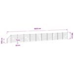 vidaXL Súprava plotov 1830 x 186 cm WPC a hliník Sivá – Obrázok 12