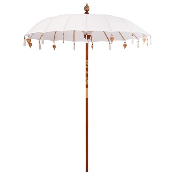 vidaXL Balijský slnečník s podstavcom Okrúhly 190 x 190 x 295 cm – Obrázok 2
