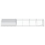 vidaXL Kurník pre kurčatá Strieborná 600 x 150 x 100 cm – Obrázok 4
