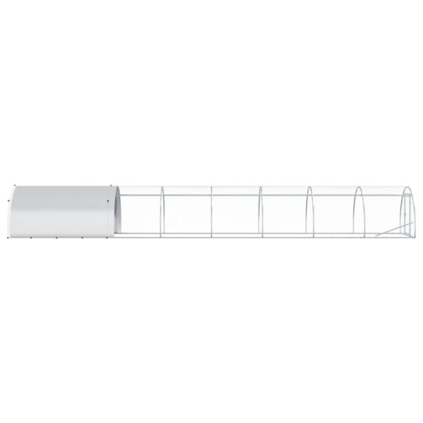vidaXL Kurník pre kurčatá Strieborná 800 x 150 x 100 cm – Obrázok 4