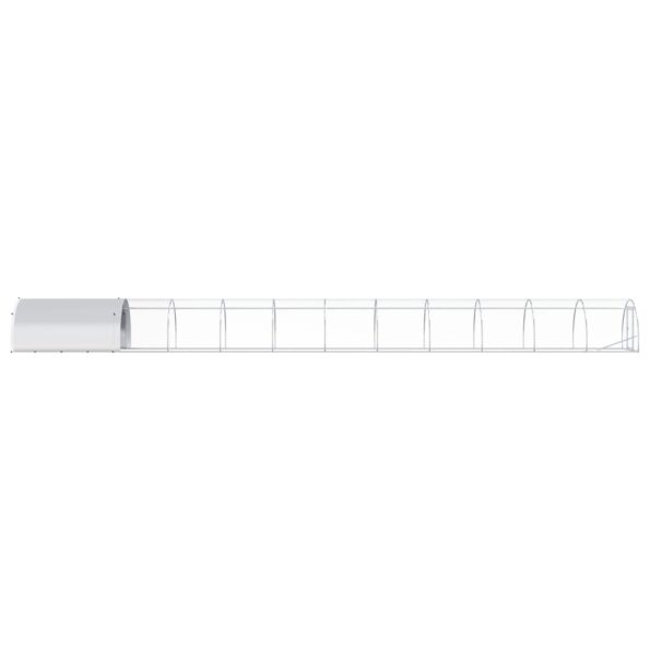 vidaXL Kurník pre kurčatá Strieborná 1200 x 150 x 100 cm – Obrázok 4