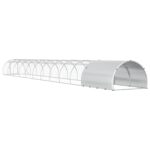 vidaXL Kurník pre kurčatá Strieborná 1200 x 150 x 100 cm – Obrázok 5