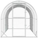 vidaXL Kurník pre kurčatá Strieborná 400 x 200 x 200 cm – Obrázok 3