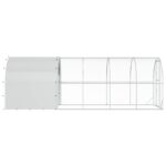 vidaXL Kurník pre kurčatá Strieborná 600 x 200 x 200 cm – Obrázok 4