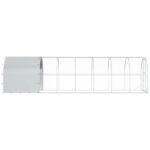 vidaXL Kurník pre kurčatá Strieborná 800 x 200 x 200 cm – Obrázok 5