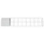 vidaXL Kurník pre kurčatá Strieborná 1000 x 200 x 200 cm – Obrázok 4