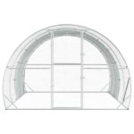 vidaXL Kurník pre kurčatá Strieborná 400 x 300 x 200 cm – Obrázok 3