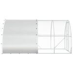 vidaXL Kurník pre kurčatá Strieborná 400 x 300 x 200 cm – Obrázok 4