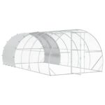 vidaXL Kurník pre kurčatá Strieborná 600 x 300 x 200 cm – Obrázok 2