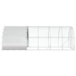 vidaXL Kurník pre kurčatá Strieborná 600 x 300 x 200 cm – Obrázok 4