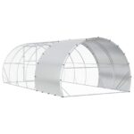 vidaXL Kurník pre kurčatá Strieborná 600 x 300 x 200 cm – Obrázok 5