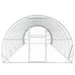 vidaXL Kurník pre kurčatá Strieborná 1200 x 300 x 200 cm – Obrázok 3