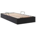 vidaXL Otomanový posteľný rám Čierny 90 x 190 cm Umelá koža – Obrázok 5